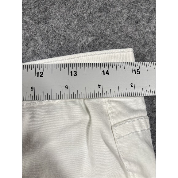 Jag Jeans Womens Size 8 (Fits 30x22) White Jeans Classic Fit Stretch Crop - Picture 14 of 14